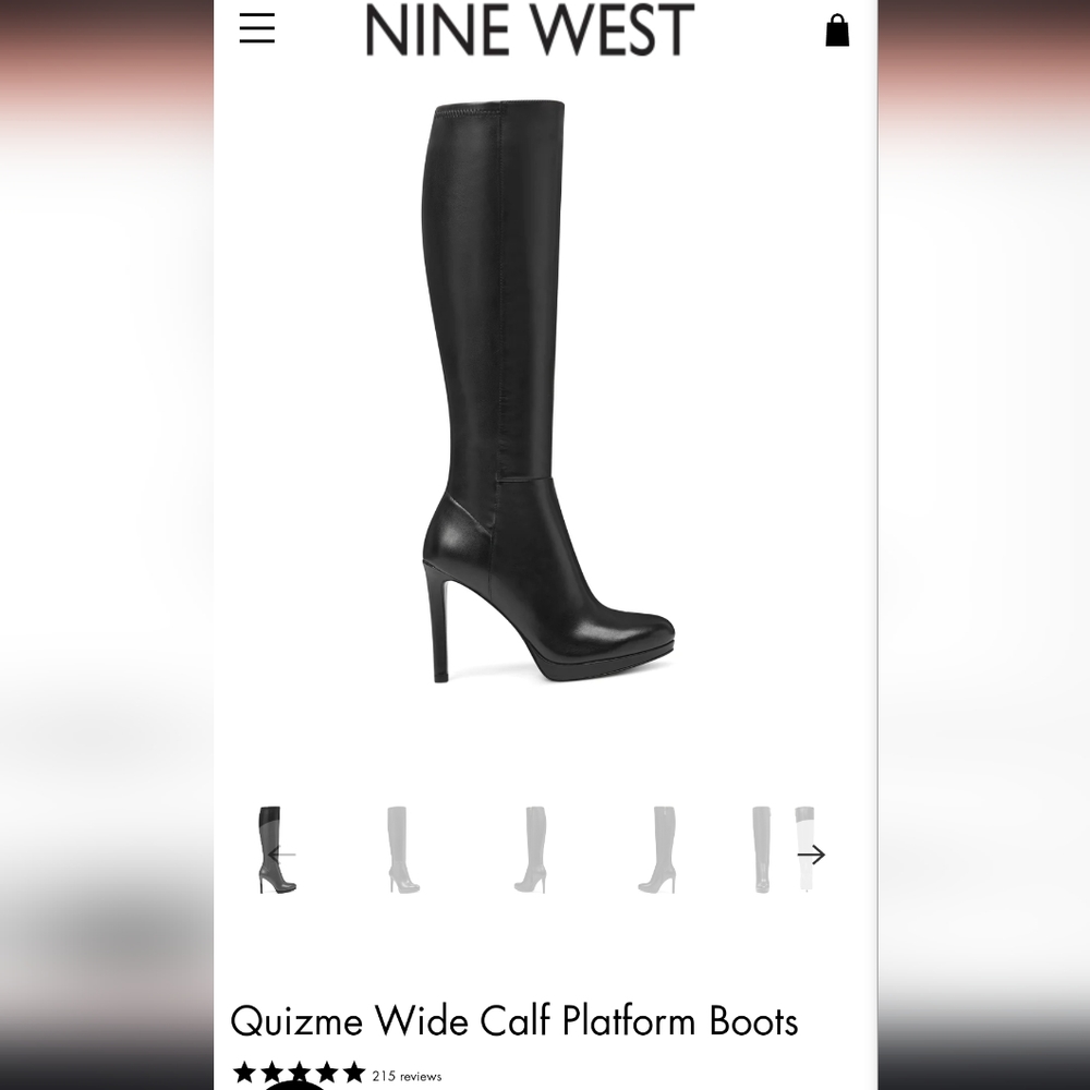 Nine West Quizme Wide Calf Boots